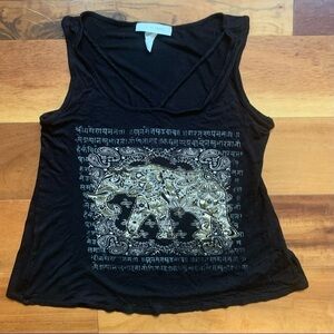 Elephant print tank top